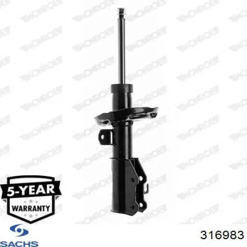 Купити 316983 Sachs Амортизатор передній, правий