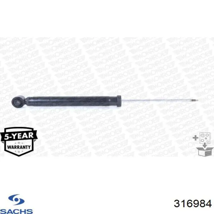 Амортизатор задній Sachs 316984 ціна, від 55.16 USD