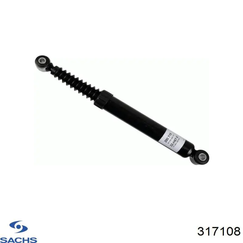 Амортизатор передній, правий Sachs 317108 ціна, від 64.35 USD
