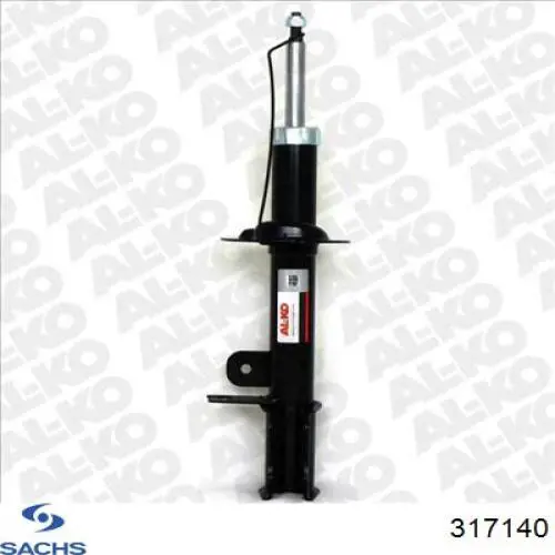 Амортизатор задній, правий Sachs 317140 ціна, від 38.47 USD