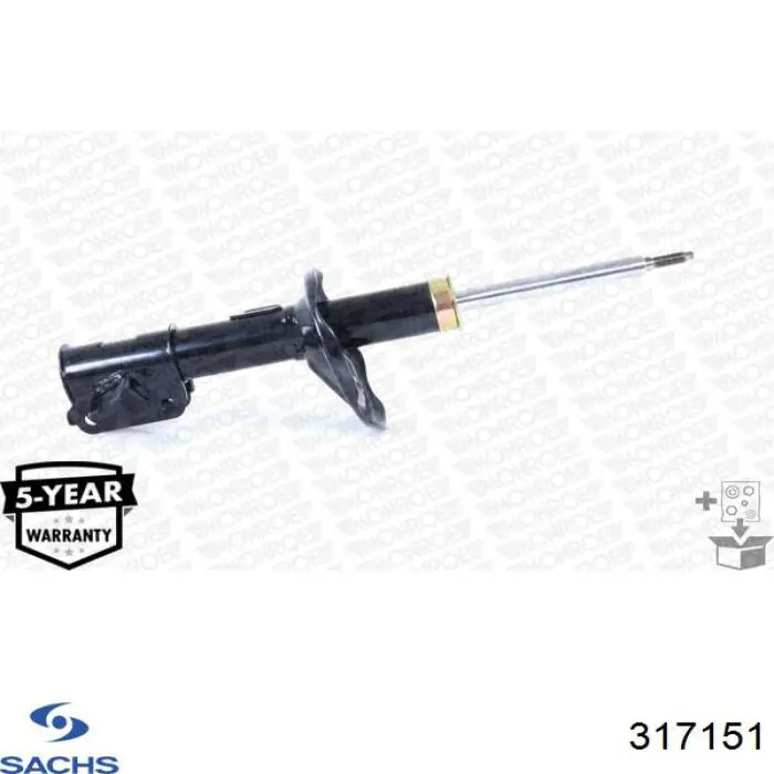 Амортизатор передньої підвіски, лівий Sachs 317151 ціна, від 29.88 USD