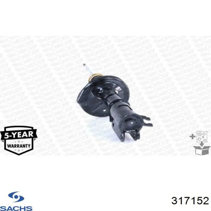 Амортизатор передній, правий 317152 Sachs