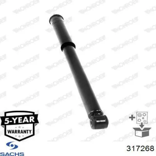 Амортизатор задній Sachs 317268 ціна, від 73.40 USD