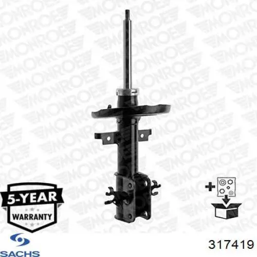 Стойка амортизатора передняя Sachs 317419 ціна, від 57.74 USD