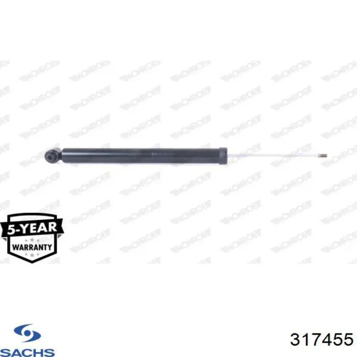 Амортизатор задній Sachs 317455 ціна, від 97.33 USD
