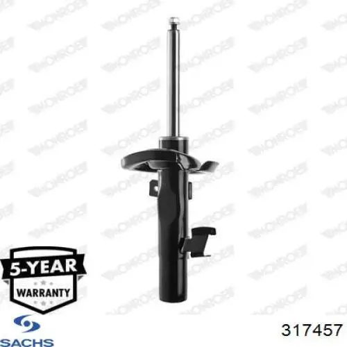 Амортизатор передній, правий Sachs 317457 ціна, від 62.14 USD