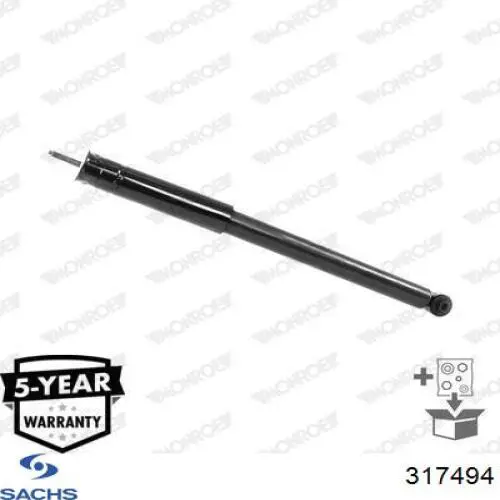 Амортизатор задній Optimal A5201G ціна, від 63.12 USD