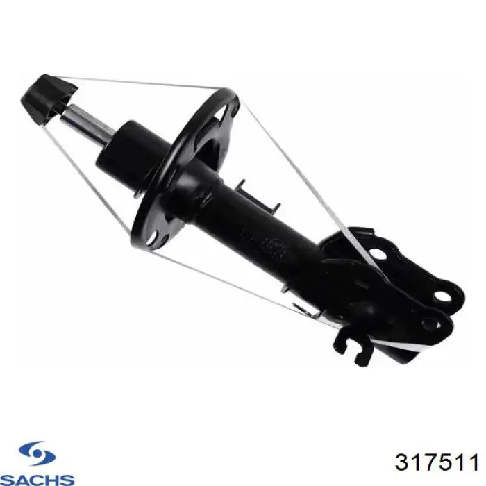 Амортизатор передньої підвіски, лівий Sachs 317511 ціна, від 77.03 USD