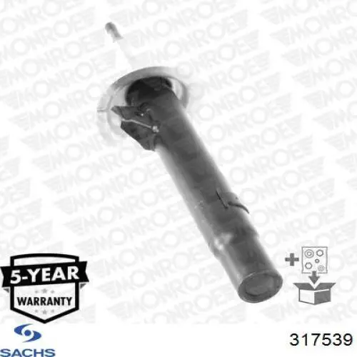 Амортизатор передньої підвіски, лівий Sachs 317539 ціна, від 111.84 USD