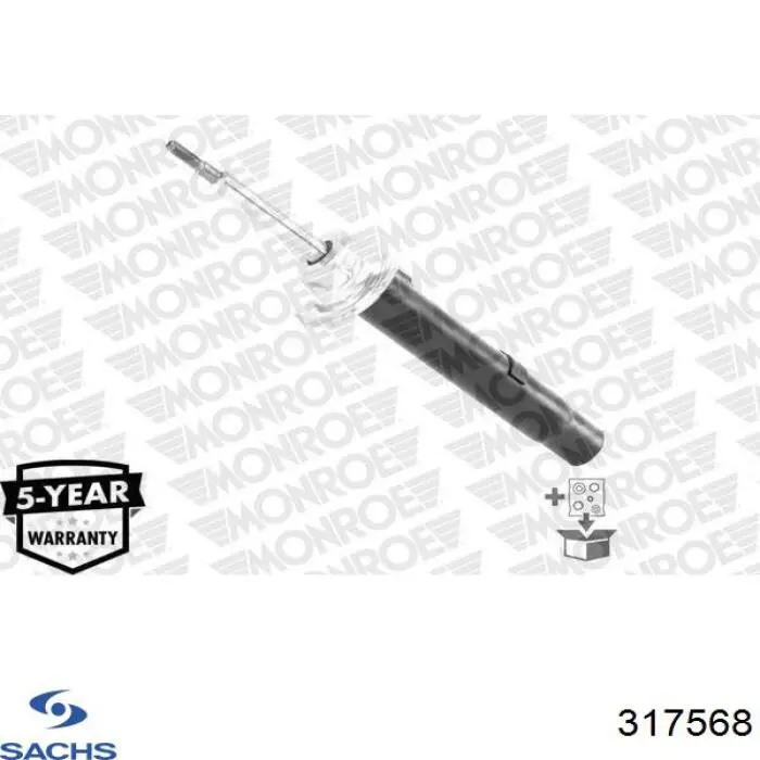 Амортизатор передній, правий Sachs 317568 ціна, від 61.92 USD