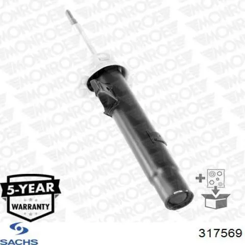 Купити 317569 Sachs Амортизатора передній лівий