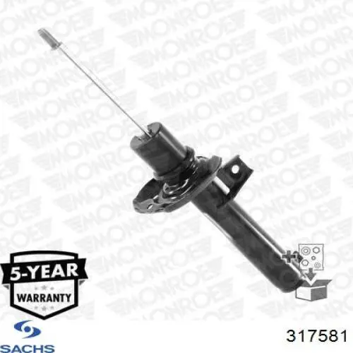 Купити 317581 Sachs Амортизатор передньої підвіски