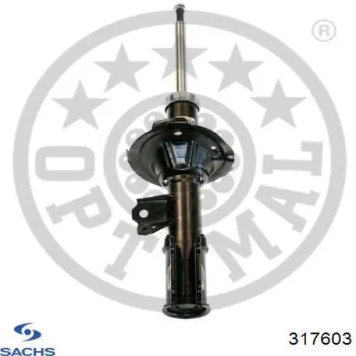 Амортизатор передній, правий Sachs 317603 ціна, від 53.20 USD
