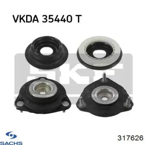 Амортизатор передньої підвіски, лівий Sachs 317626 ціна, від 70.80 USD