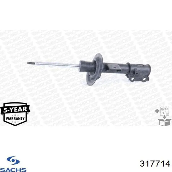 Амортизатор передньої підвіски, лівий Sachs 317714 ціна, від 75.65 USD