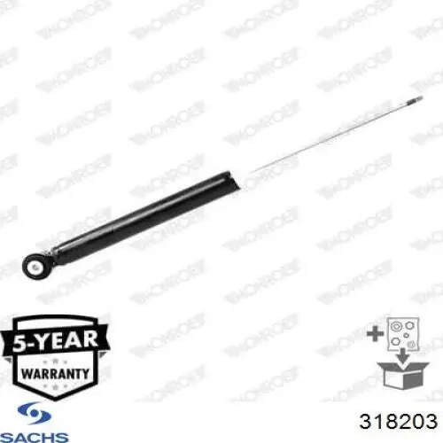 Амортизатор задній Sachs 318203 ціна, від 70.89 USD