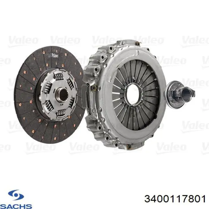 Купити 3400117801 Sachs Комплект зчеплення (диск, корзина, підшипник)