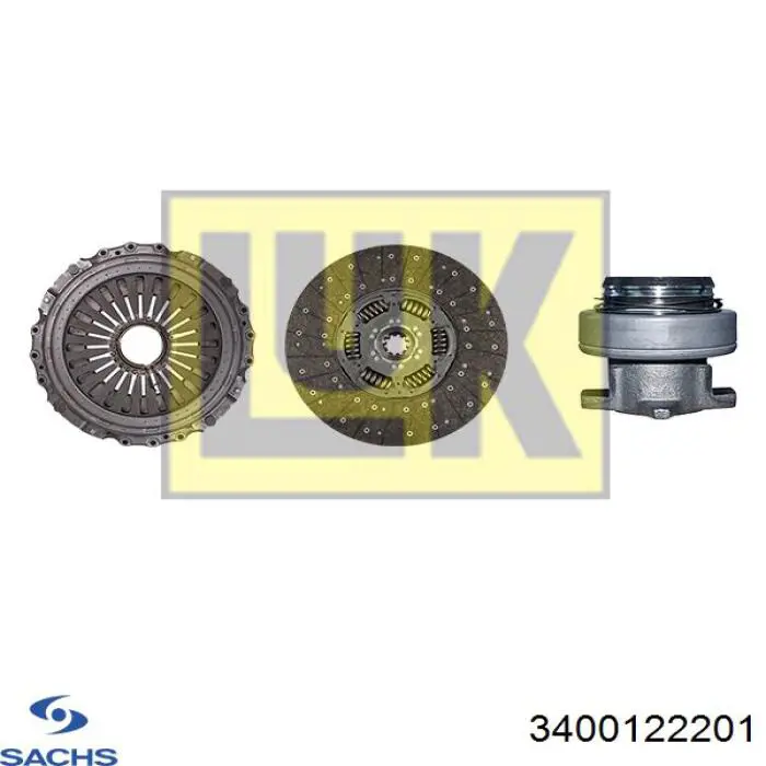 Комплект зчеплення (3 частини) Sachs 3400122201 ціна, від 699.31 USD