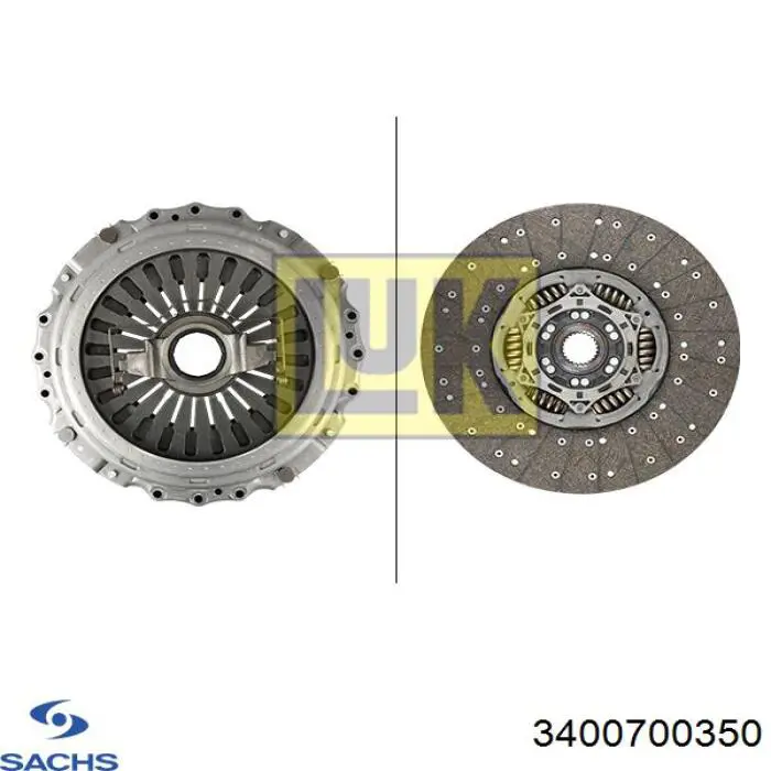 Комплект зчеплення (3 частини) Sachs 3400700350 ціна, від 750.08 USD