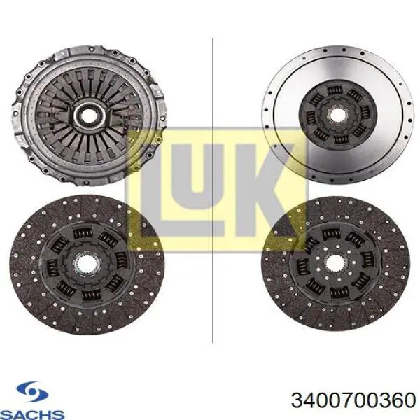 3400700360 Sachs Зчеплення в зборі