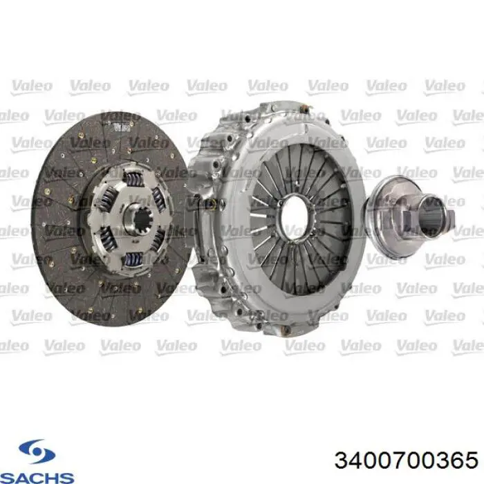 Купити 3400700365 Sachs Комплект зчеплення (диск, корзина, підшипник)