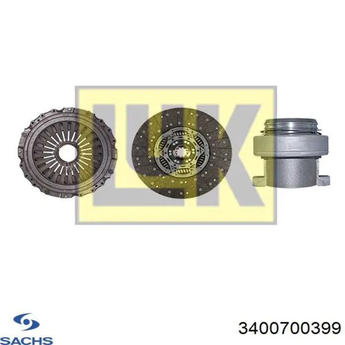 3400700399 Sachs Зчеплення в зборі