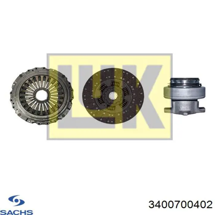 Купити 3400700402 Sachs Комплект зчеплення (диск, корзина, підшипник)