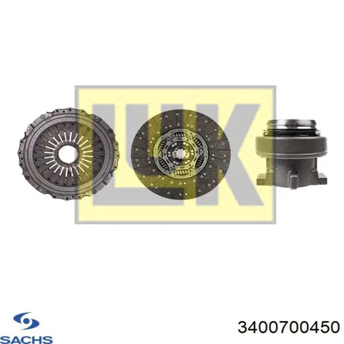 Купити 3400700450 Sachs Комплект зчеплення (диск, корзина, підшипник)