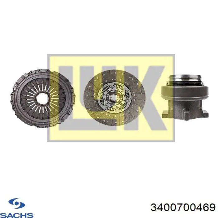 Комплект зчеплення (3 частини) Sachs 3400700469 ціна, від 835.95 USD