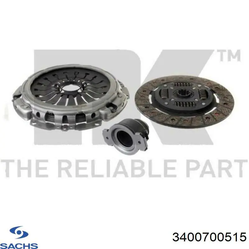 Купити 3400700515 Sachs Комплект зчеплення (диск, корзина, підшипник)