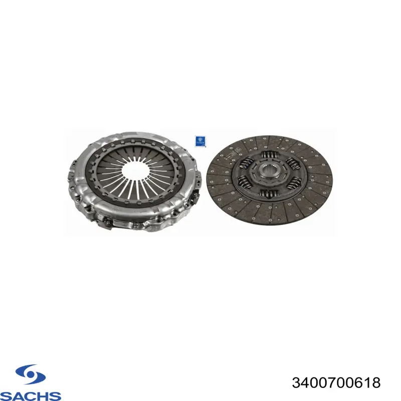 Купити 3400700618 Sachs Комплект зчеплення (диск, корзина, підшипник)
