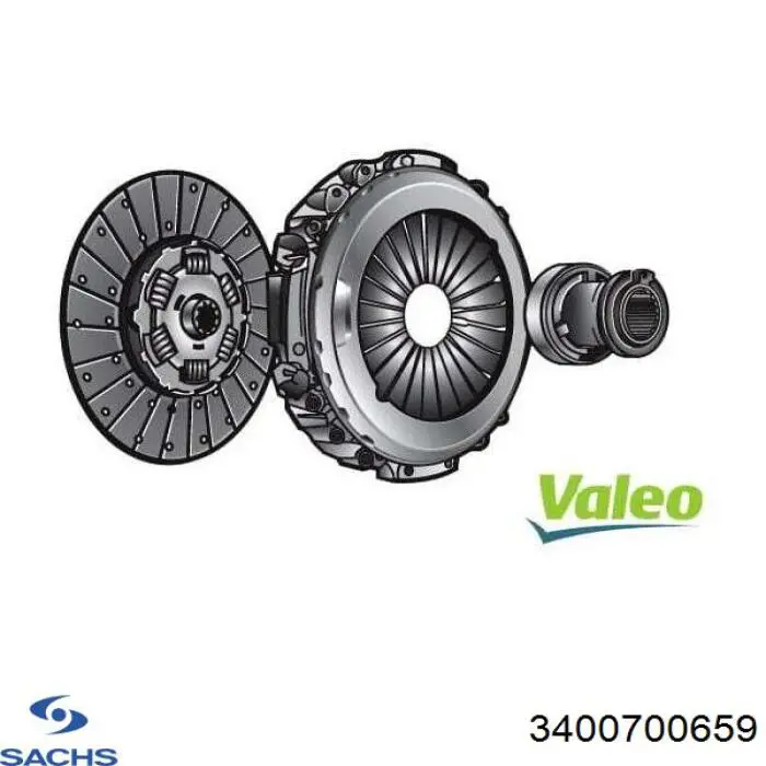 Купити 3400700659 Sachs Комплект зчеплення (диск, корзина, підшипник)