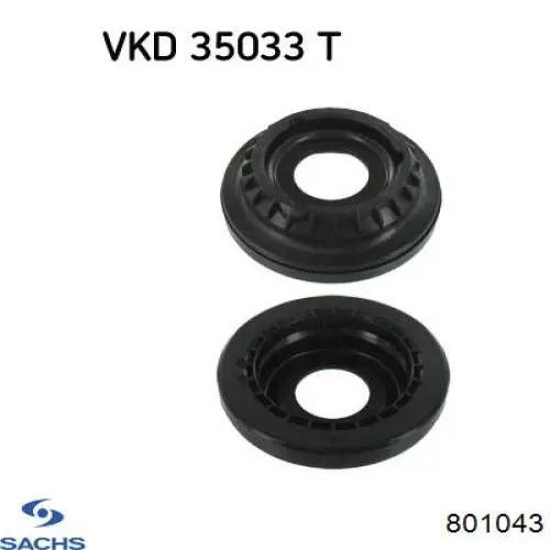 Підшипник опорний амортизатора, переднього Sachs 801043 ціна, від 12.64 USD