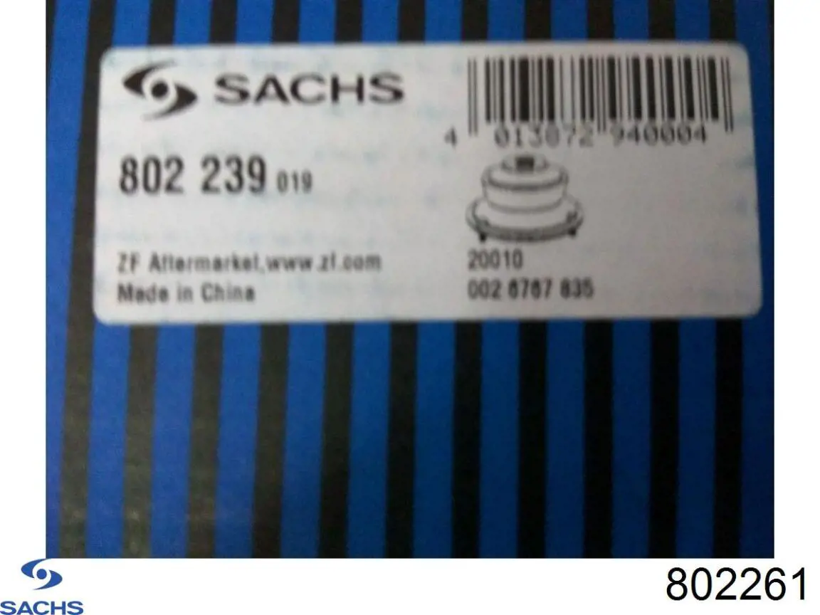Подушка амортизатора переднього Sachs 802261