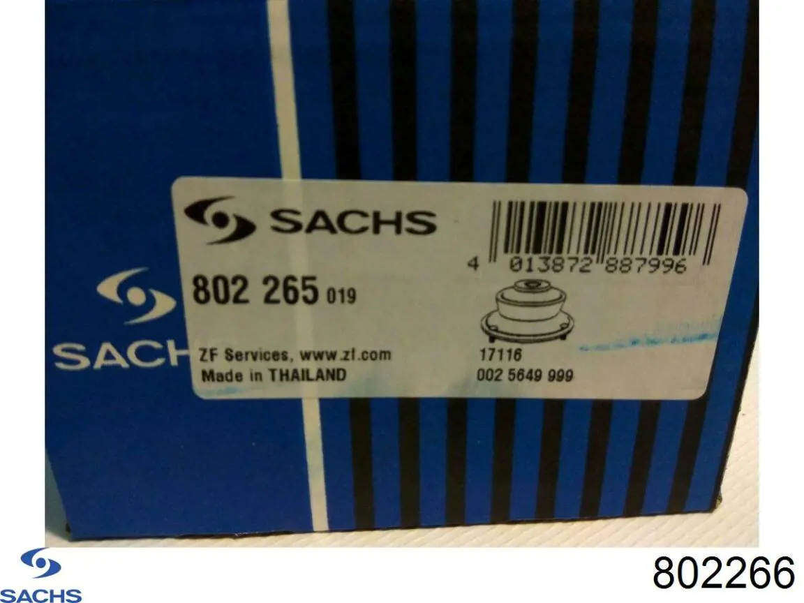 Опора стійки амортизатора заднього Sachs 802266