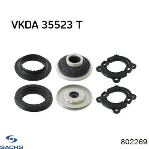 Опора стійки амортизатора переднього Sachs 802269 ціна, від 18.56 USD