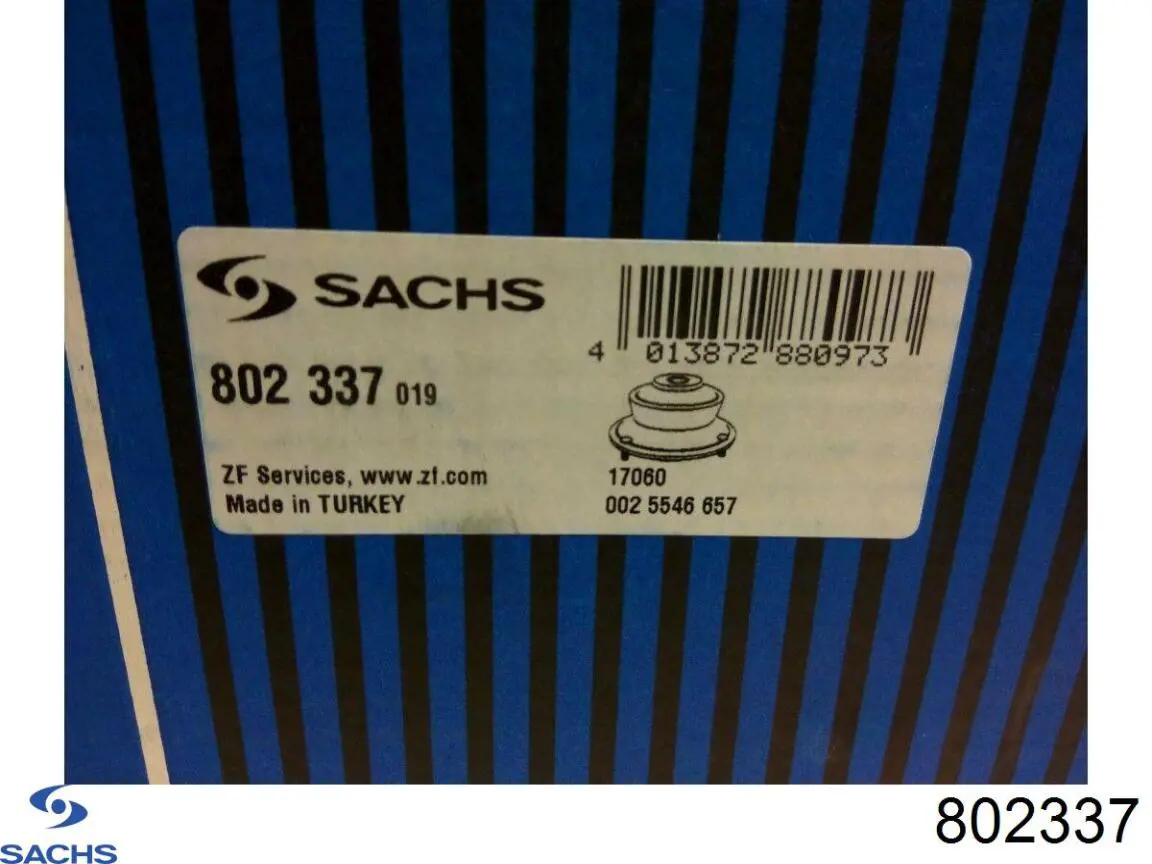 Подушка амортизатора переднього Sachs 802337