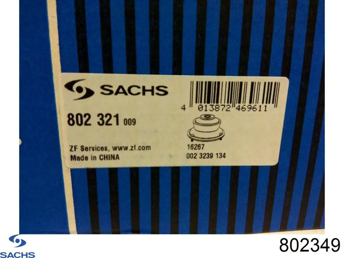 Опора стійки амортизатора переднього Sachs 802349 ціна, від 19.43 USD
