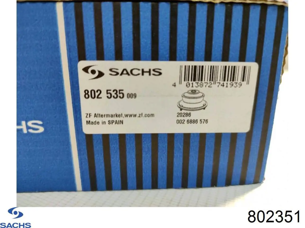 802351 Sachs втулка амортизатора заднього