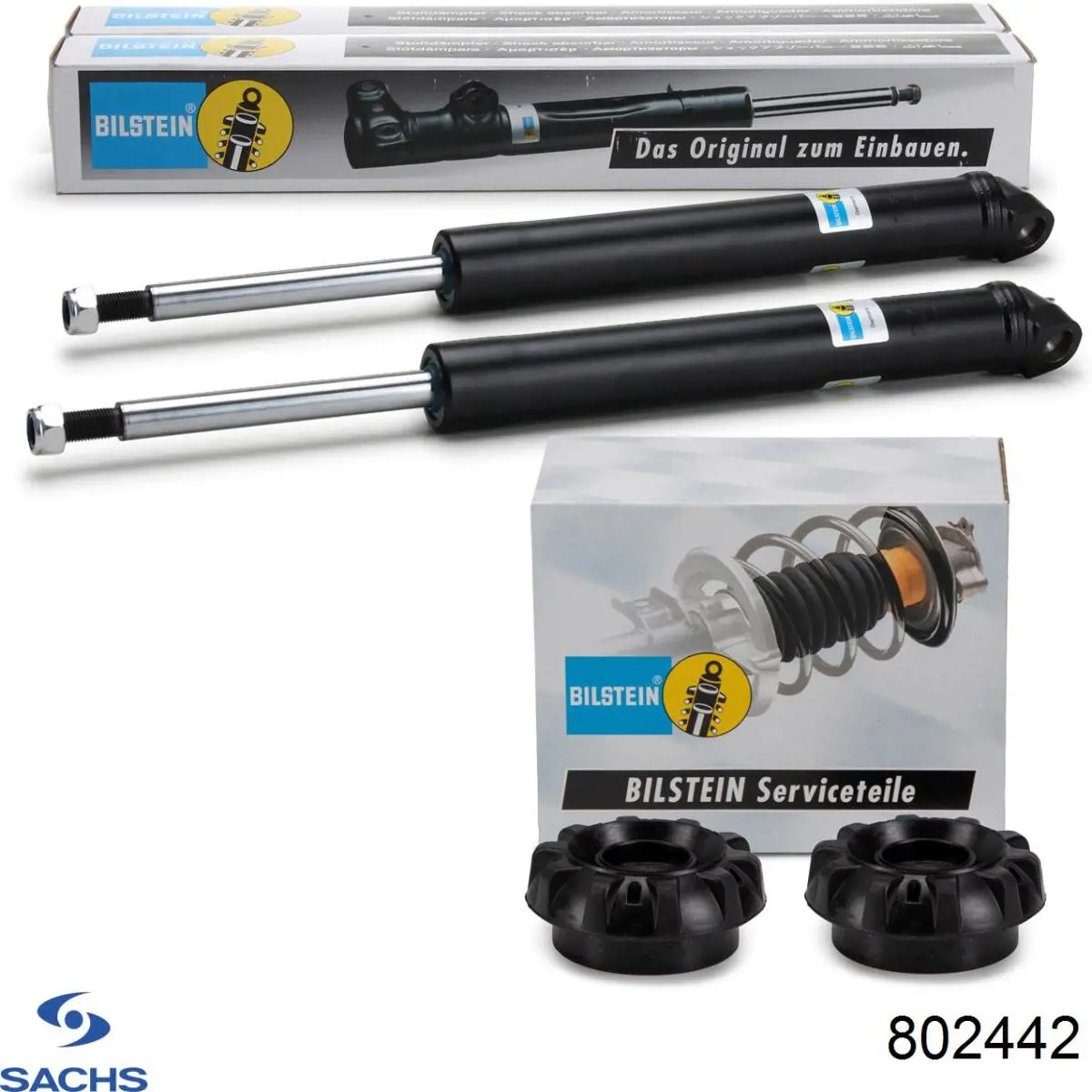 Опора стійки амортизатора переднього Sachs 802442 ціна, від 15.81 USD