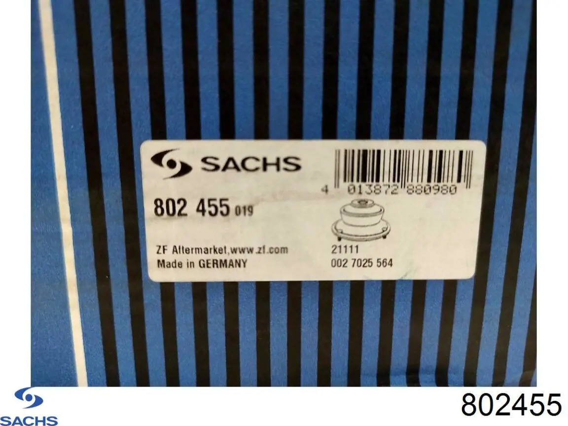 Опора амортизатора переднього 802455 Sachs