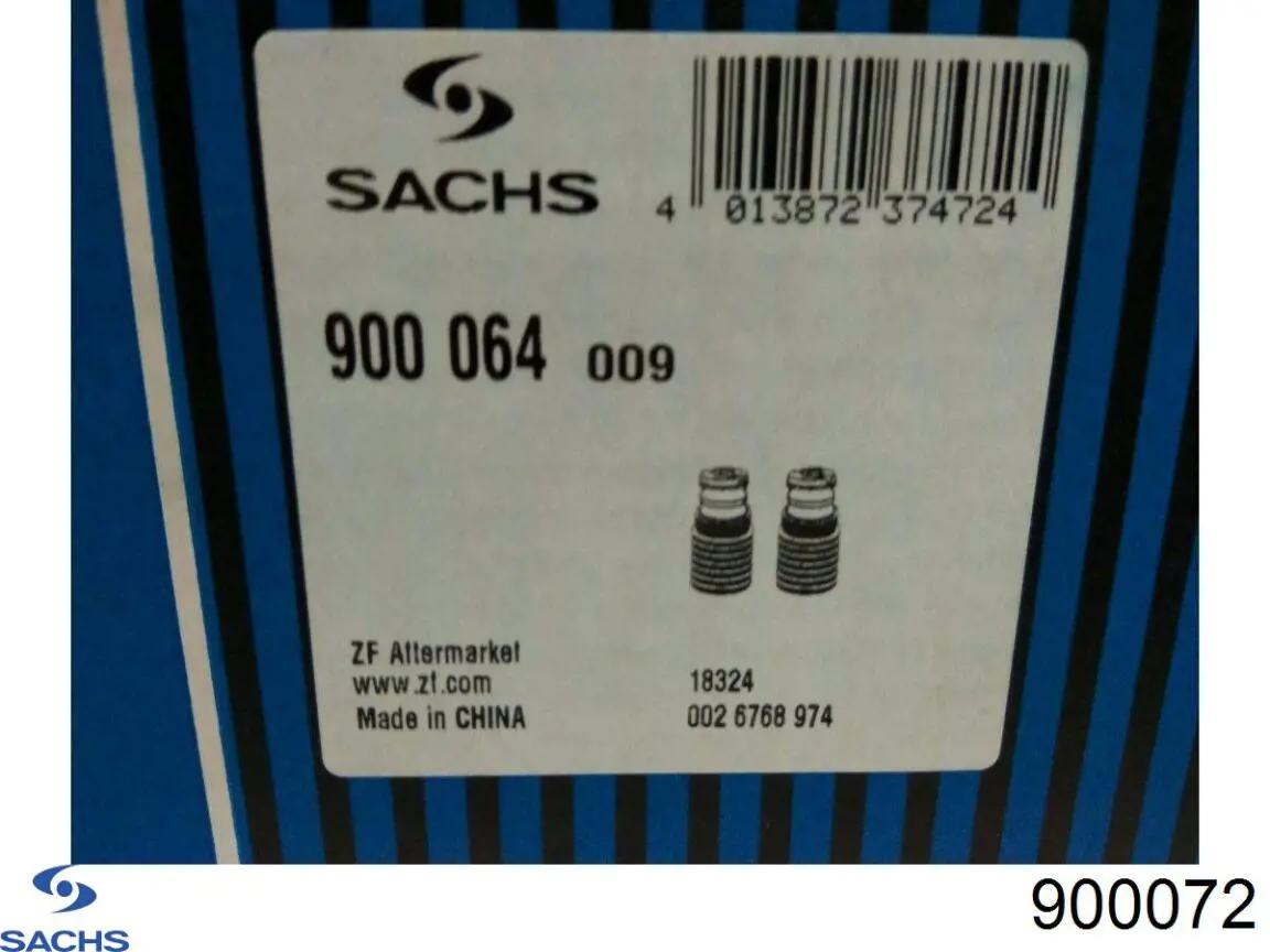 900072 Sachs буфер-відбійник амортизатора переднього + пильовик