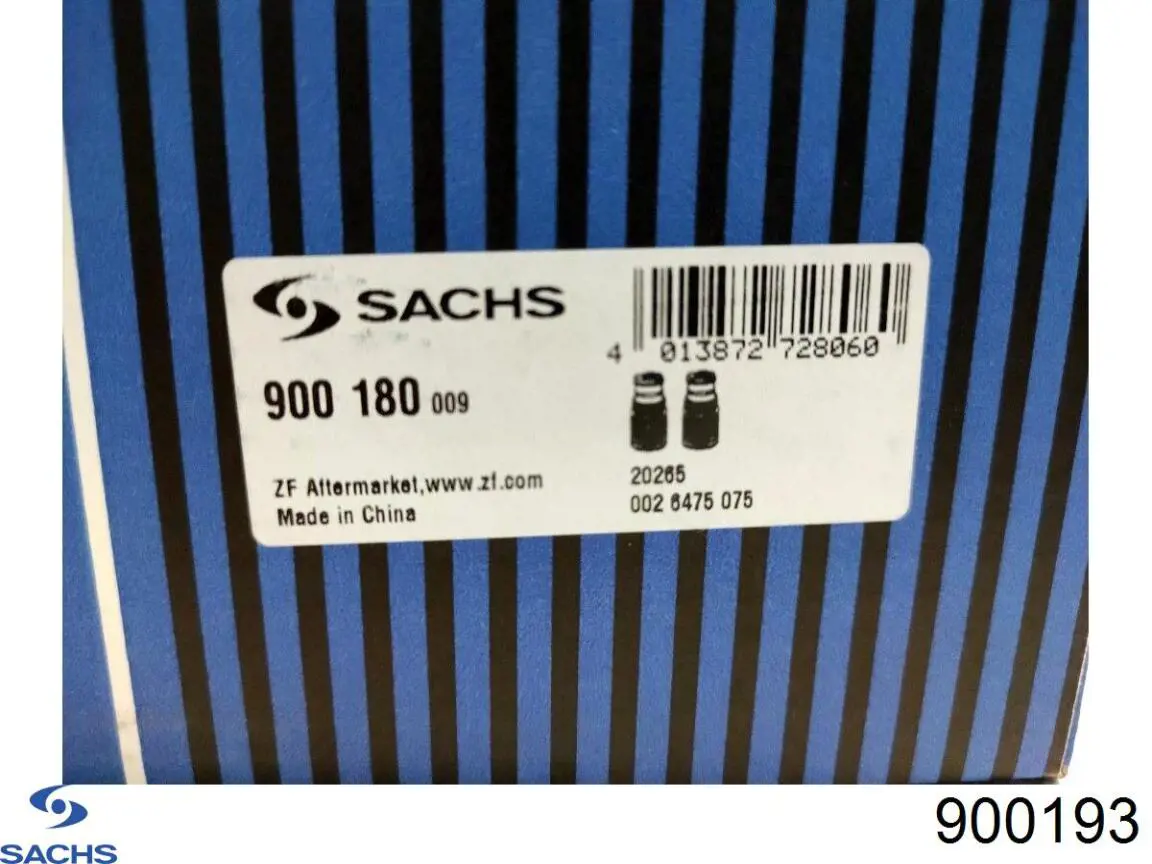 Буфер-відбійник амортизатора переднього + пильовик 900193 Sachs