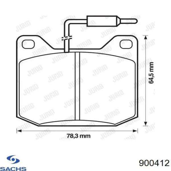 Буфер-відбійник амортизатора переднього Sachs 900412 ціна, від 52.93 USD