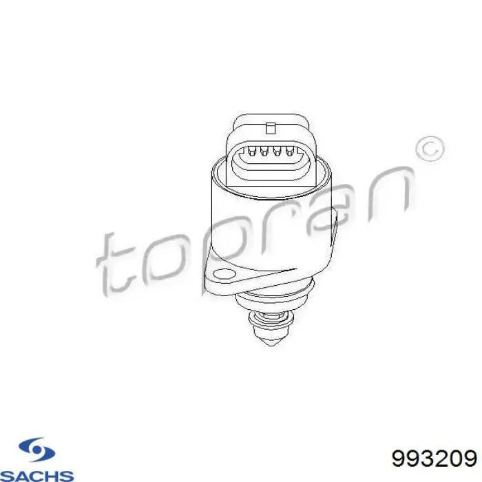 993209 Sachs Пружина амортизатора передняя