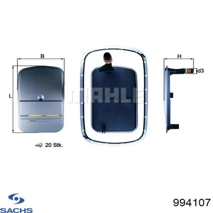 Пружина задня Sachs 994107 ціна, від 34.08 USD