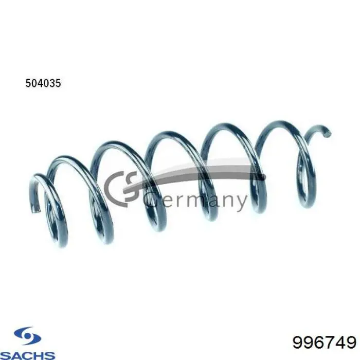 Пружина передня Sachs 996749 ціна, від 23.66 USD