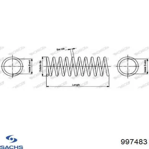 Купити A2023210904 Mercedes Гвинтова пружина підвіска
