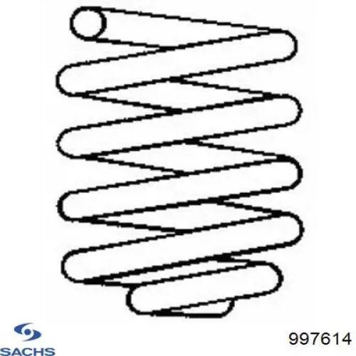997614 Sachs Пружина амортизатора передняя