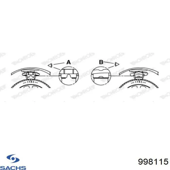 Купити 998115 Sachs Гвинтова пружина підвіска